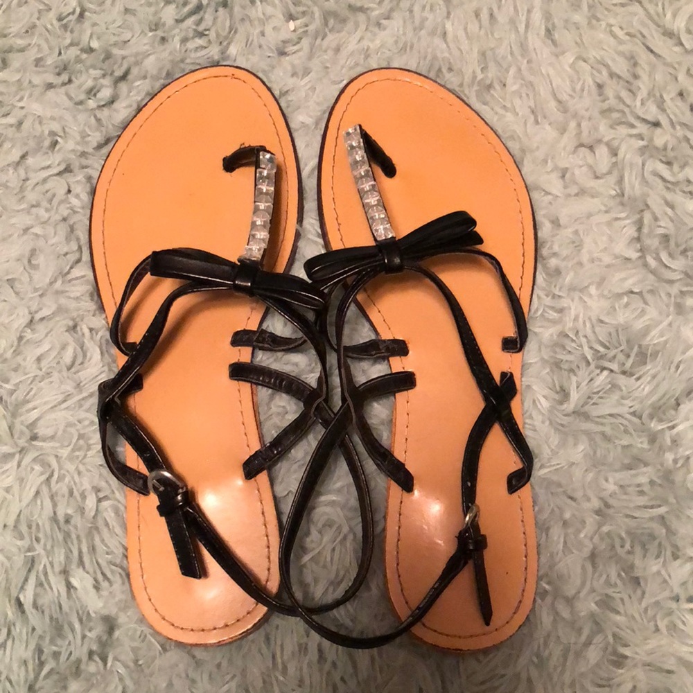 Cute black sandals